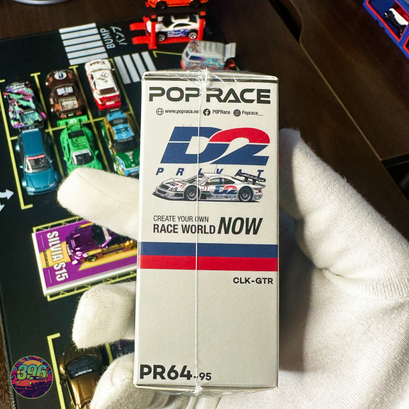 đ Pop Race PR64-95: Mercedes-Benz CLK GTR #11 "D2 Privat" (1997 FIA GT) â 1:64 Scale Diecast Model