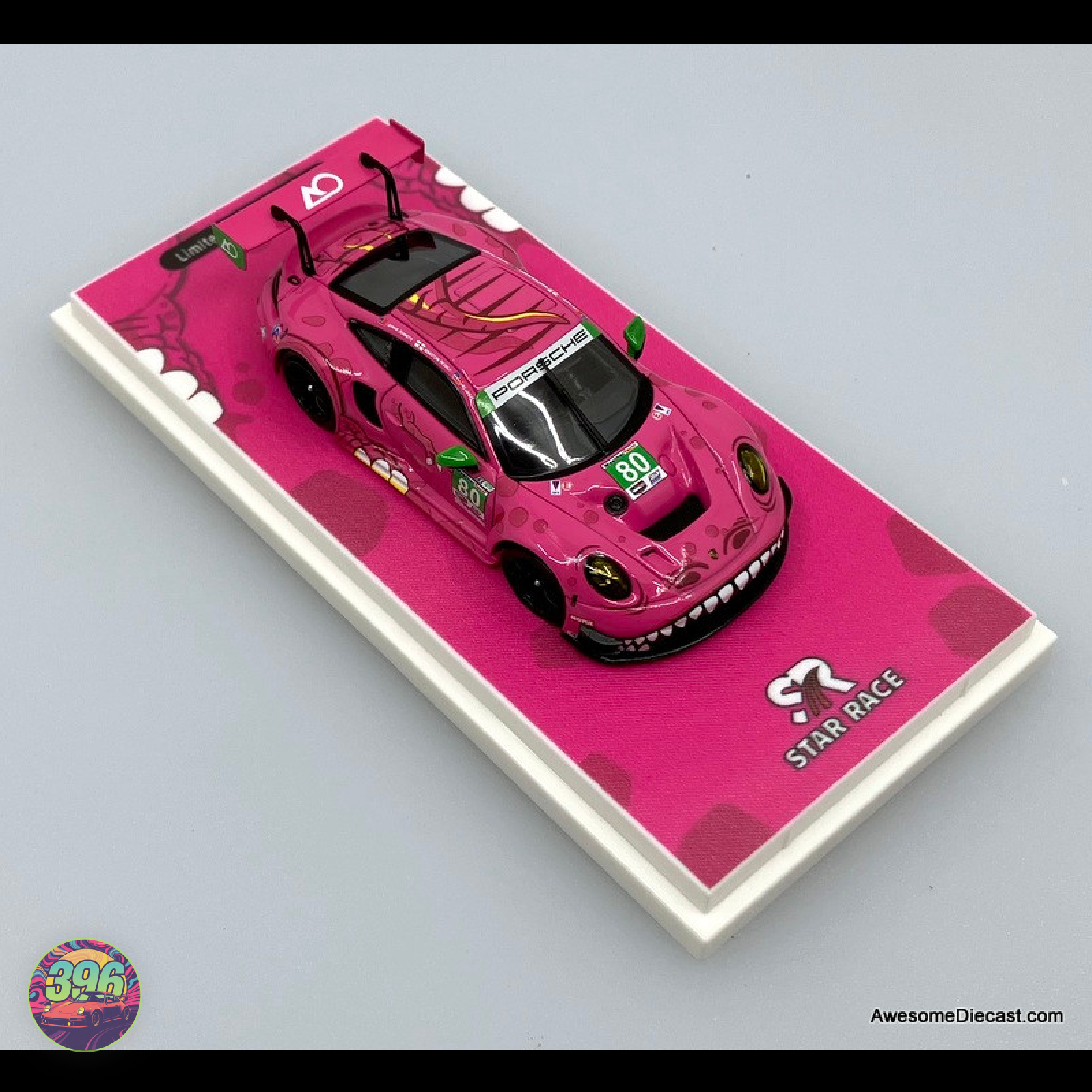 Star Race - Roxy Porsche 911 GT3 R #77 [Green Mirrors] - 1:64