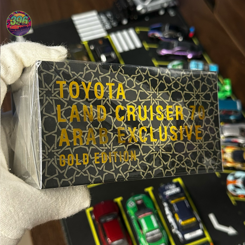 Toyota Land Cruiser 70 "Arab Exclusive" Gold Edition 1:64 Diecast - Rare SUV Collectible