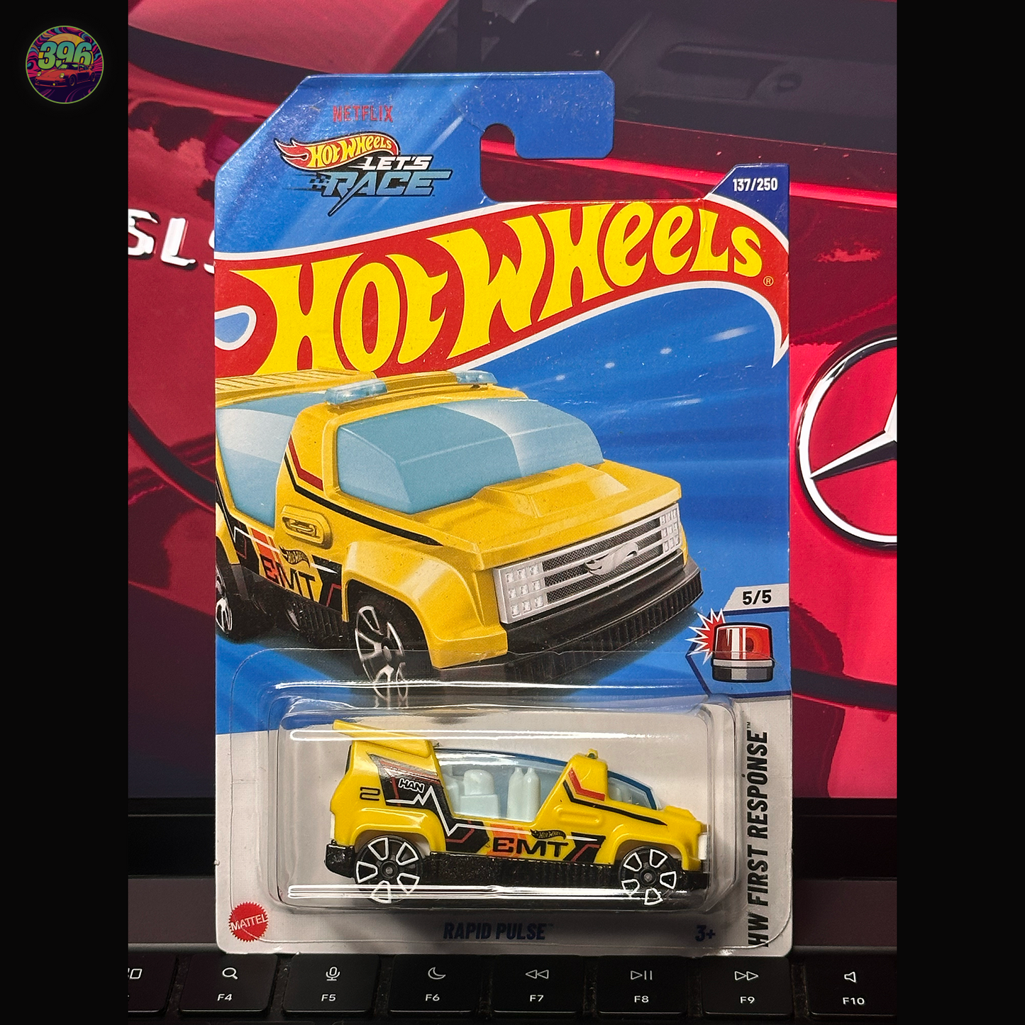 Hot Wheels Rapid Pulse 1:64 Diecast - HW First Response EMT Vehicle
