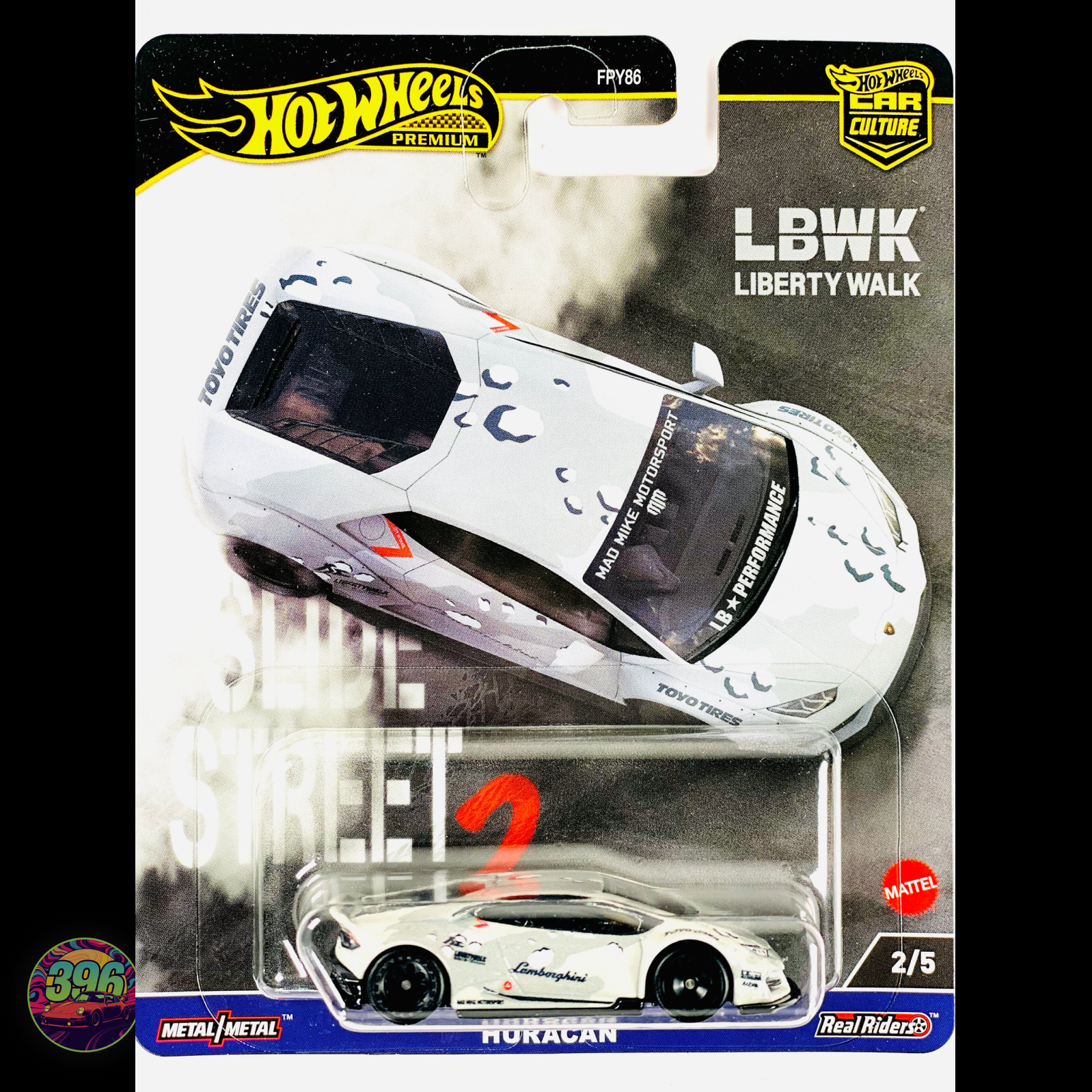 ミニカー hatoto Hot Wheels LBWK Liberty Walk LBWK Liberty Walk Lamborghini Huracán White Mad Mike – Hot Wheels