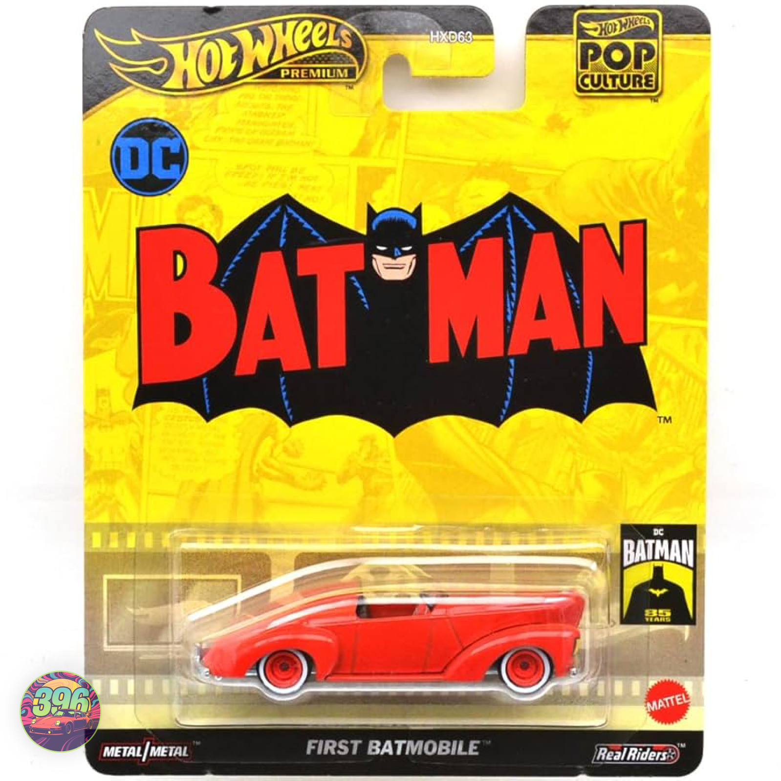 First Batmobile Red DC Batman 85th Anniversary – Hot Wheels