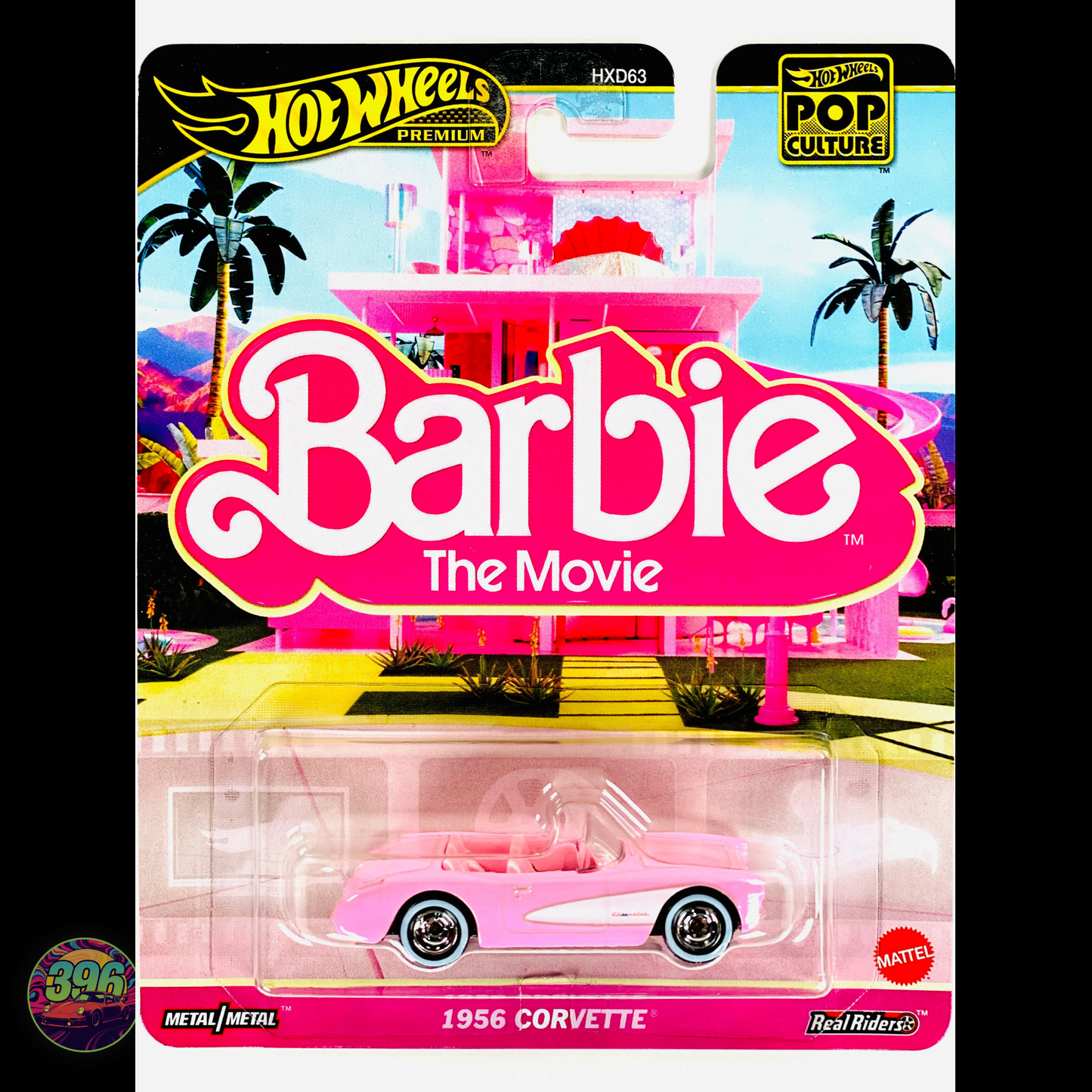 1956 Corvette Pink Barbie The Movie β Hot Wheels Premium Pop Culture 1:64 Diecast