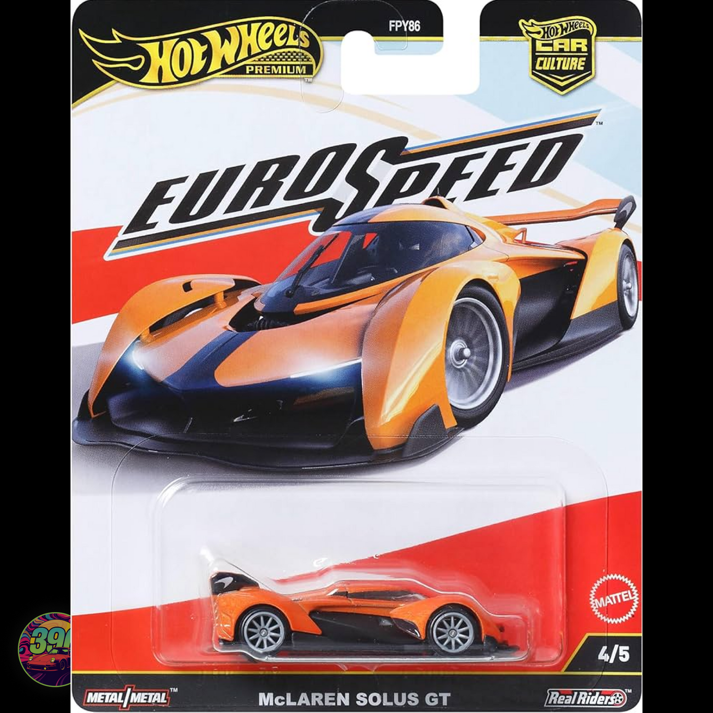 McLaren Solus GT Orange β Hot Wheels Premium Car Culture Euro Speed 1:64 Diecast (4/5)