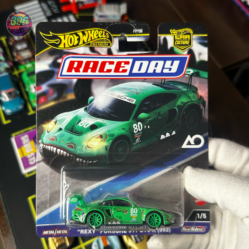 š„ Hot Wheels Premium: Rexy Porsche 911 GT3 R (992) - 1/64 Diecast Car