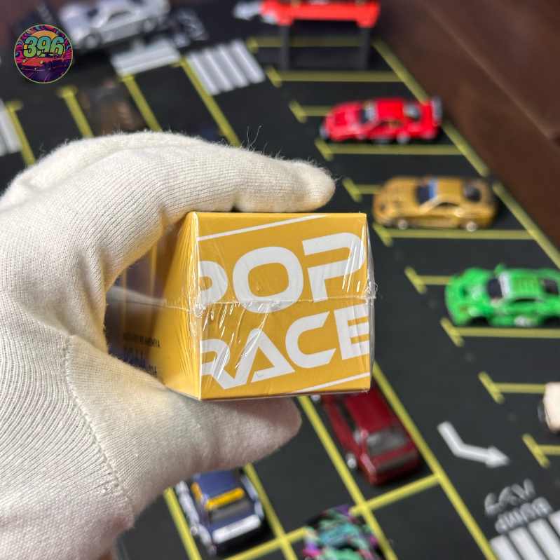 Pop Race RE Amemiya Mazda RX-7 (FD3S) 1:64 Diecast - Iconic Yellow JDM Rotary Masterpiece