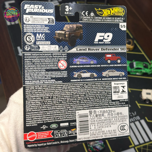 Hot Wheels Premium Land Rover Defender 90 1:64 Diecast - Fast & Furious