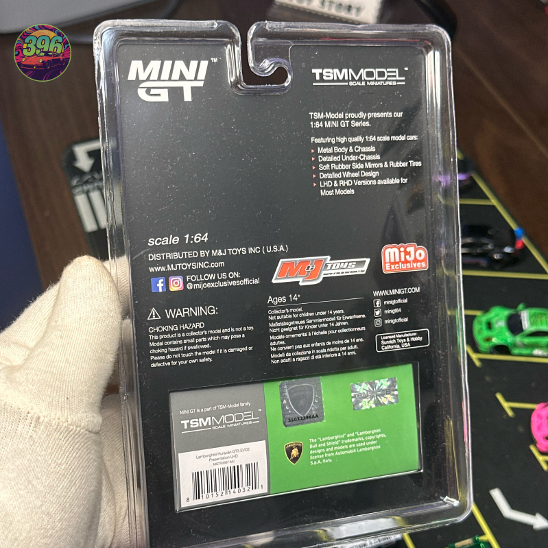 Mini GT Lamborghini Huracán GT3 EVO2 1:64 Diecast - Blister Mijo Exclusive