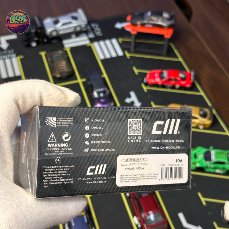 CM Model Pagani Imola 1:64 Diecast - Full Dry Carbon Fiber Finish - Hypercar Collectible