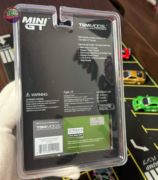 Mini GT Nissan Silvia (S15) LB-Super Silhouette LBWK 2024 Fausto Racing 1:64 Diecast - Blister Pack