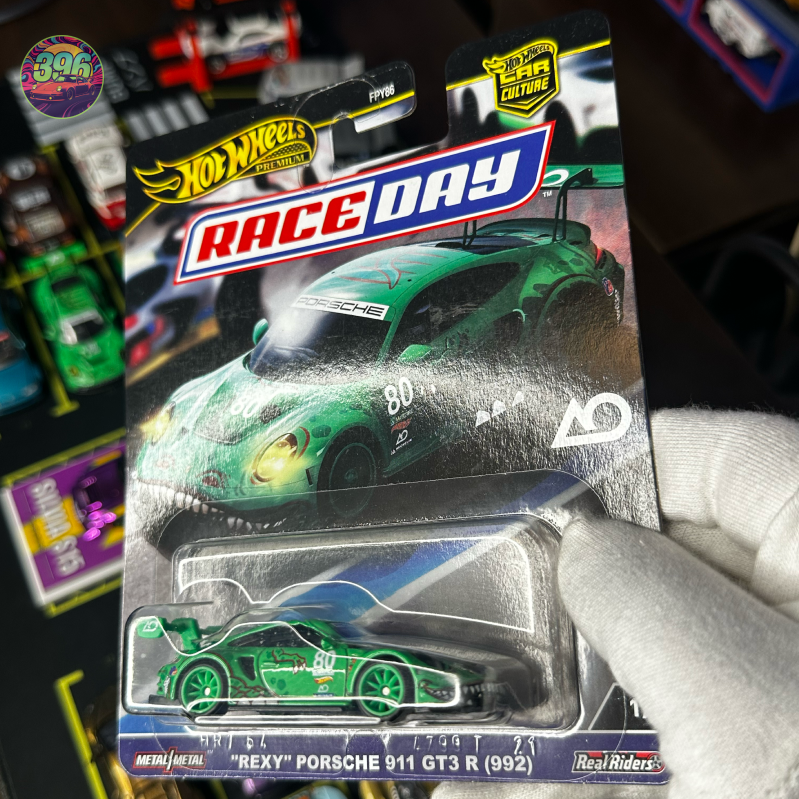š„ Hot Wheels Premium: Rexy Porsche 911 GT3 R (992) - 1/64 Diecast Car