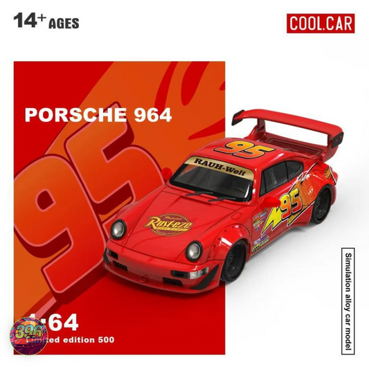 Cool Car - Lightning McQueen RWB Porsche 964 – 1:64 Cool Car Diecast Model