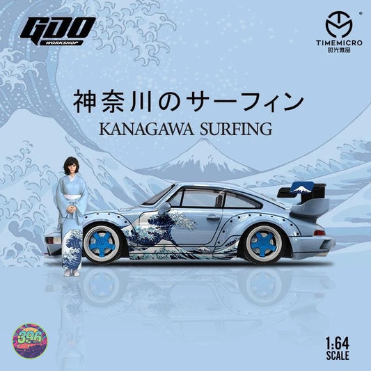 Time Micro x GDO Workshop - RWB Porsche 930 'Kanagawa Surfing' with Figure β 1:64 Time Micro Diecast Model