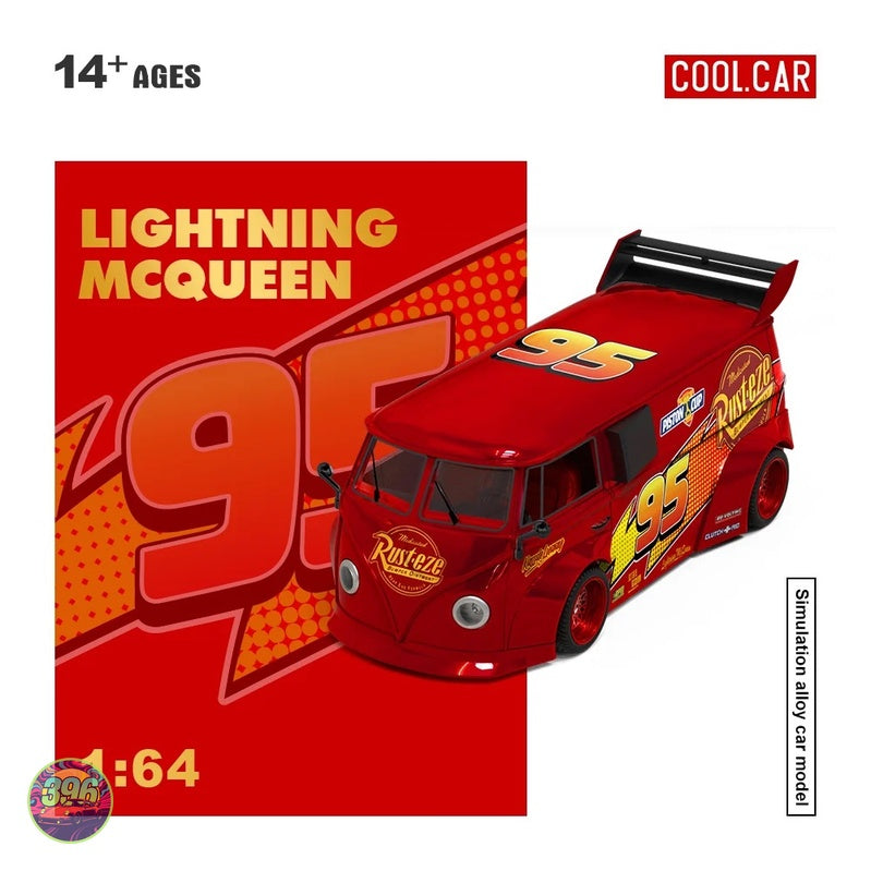 Cool Car - Lightning McQueen VW T1 Pickup 'Medicated Bumper Ointment' β 1:64 Cool Car Diecast Model
