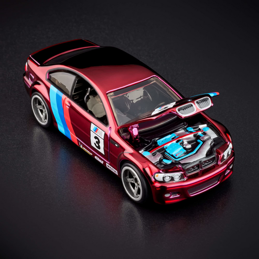 BMW E46 M3 Red #3 M-Sport Livery β Hot Wheels Red Line Club RLC Exclusive 1:64 Diecast