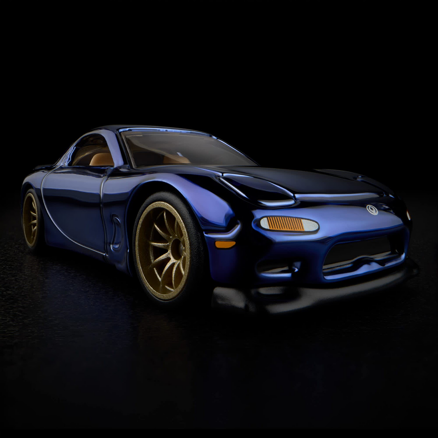 1993 Mazda RX-7 FD Blue Chrome β Hot Wheels Red Line Club RLC Exclusive 1:64 Diecast