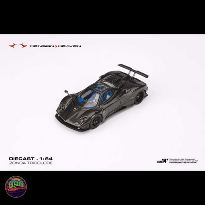 Henson & Heaven - Pagani Zonda in Fully Exposed Carbon Black - 1:64 Diecast Model