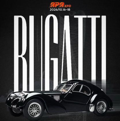 [PREORDER] GFCC - Bugatti Type 57SC Atlantic in Gloss Black – 1:64 GFCC Diecast Model