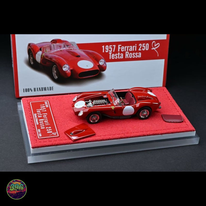 [PREORDER] GFCC x Ichemo - 1957 Ferrari 250 Testa Rossa – 1:64 Handmade Diecast Model