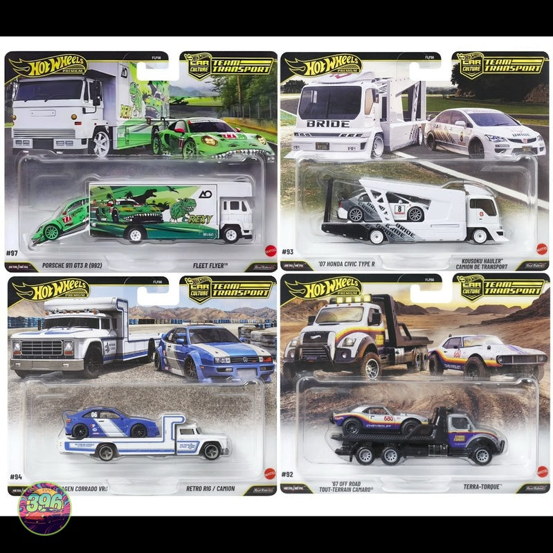 [PREORDER] Hot Wheels – Car Culture Team Transport Porsche 911 GT3 R (992) Fleet Flyer with Rexy Livery – 1:64 Hot Wheels Diecast Model #97