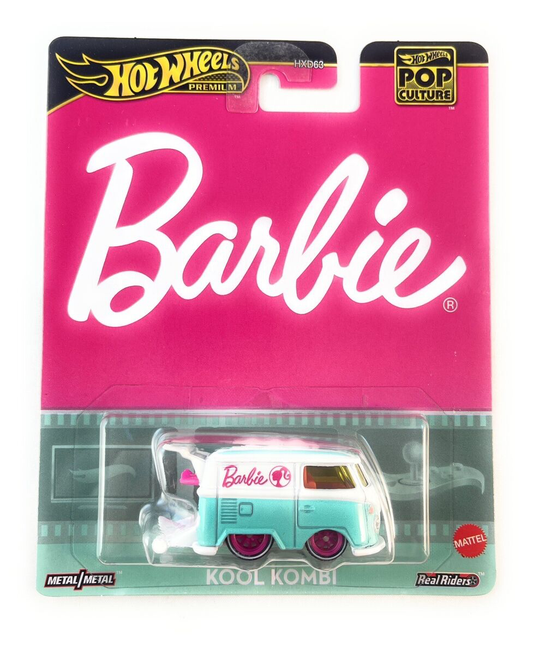 Hot Wheels Premium Pop Culture Barbie Kool Kombi 1:64 Diecast - VW Icon