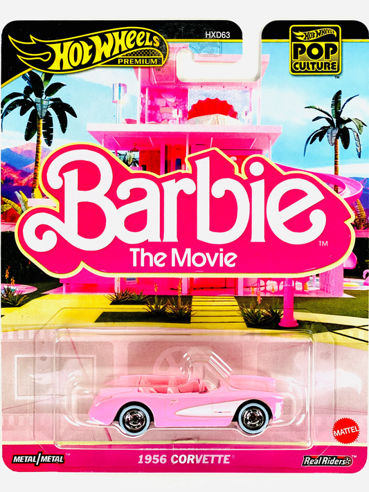 Hot Wheels Premium Pop Culture Barbie The Movie 1956 Corvette 1:64 Diecast