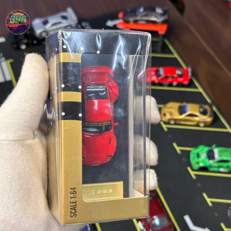 Street Warrior Porsche RWB 911 "Supreme" 1:64 Diecast Model - Iconic Streetwear Collaboration