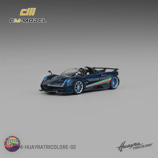 CMModel - Pagani Huayra in Exposed Blue Carbon Fibre - 1:64 Diecast Model