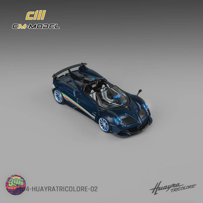 CMModel - Pagani Huayra in Exposed Blue Carbon Fibre - 1:64 Diecast Model