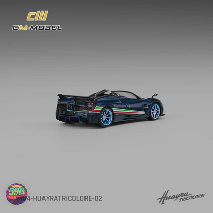 CMModel - Pagani Huayra in Exposed Blue Carbon Fibre - 1:64 Diecast Model