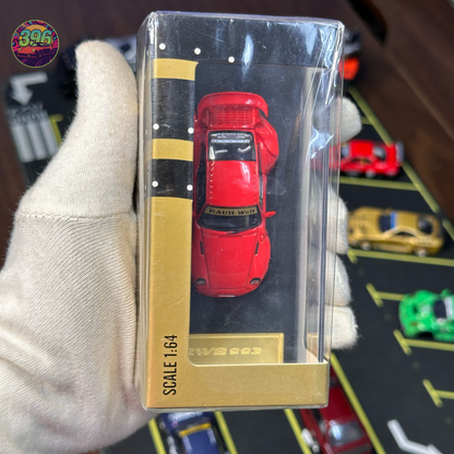 Street Warrior Porsche RWB 911 "Supreme" 1:64 Diecast Model - Iconic Streetwear Collaboration