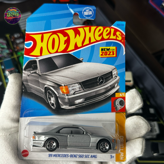 🔥 Hot Wheels Mainline: Silver '89 Mercedes-Benz 560 SEC AMG - 1/64 Diecast Car (Copy)