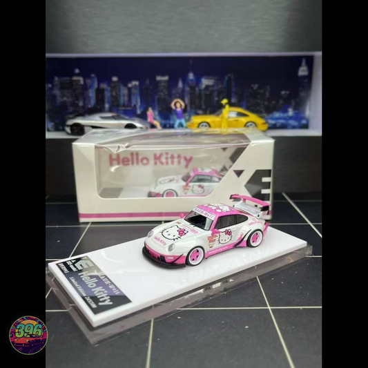 XKE Model - Hello Kitty Porsche 911 GT3 RS - 1:64 Diecast Model