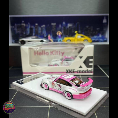 XKE Model - Hello Kitty Porsche 911 GT3 RS - 1:64 Diecast Model