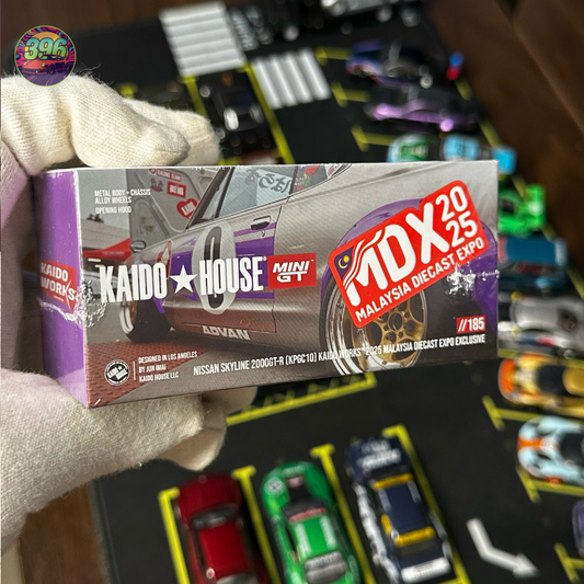 Kaido House x Mini GT Nissan Skyline 2000GT-R (KPGC10) 1:64 - 2025 Malaysia Diecast Expo Exclusive Purple