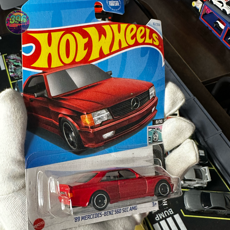🔥 Hot Wheels Mainline: [Red] '89 Mercedes-Benz 560 SEC AMG - 1/64 Diecast Car