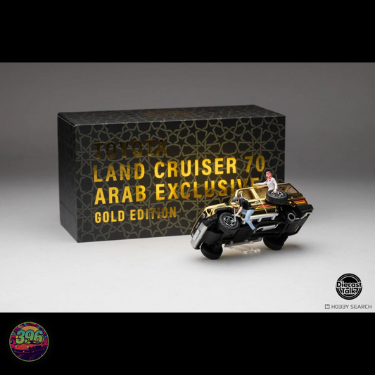 GDO - Gold Landcruiser with Arab Figurines for Diorama [Event Exclusive] - 1:64 Diecast Model