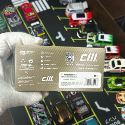 CM Model Pagani Imola 1:64 Diecast - Gold Full Carbon Fiber Finish - Ultra-Luxury Hypercar