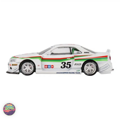 MiniGT Kaido House - Nissan Skyline GT-R R34 "The Grasshopper" [UNSEALED] - 1:64 Diecast Model