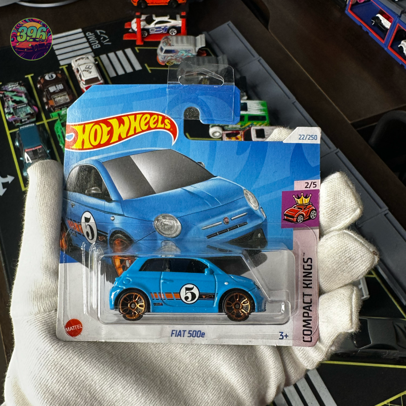 🔥 Hot Wheels Mainline: Fiat 500e [Blue] - 1/64 Diecast Car