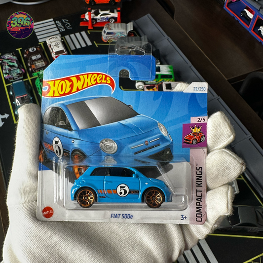 🔥 Hot Wheels Mainline: Fiat 500e [Blue] - 1/64 Diecast Car