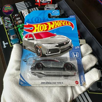 .  🔥 Hot Wheels Mainline: [ZAMAC] 2018 Honda Civic Type R - 1/64 Diecast Car