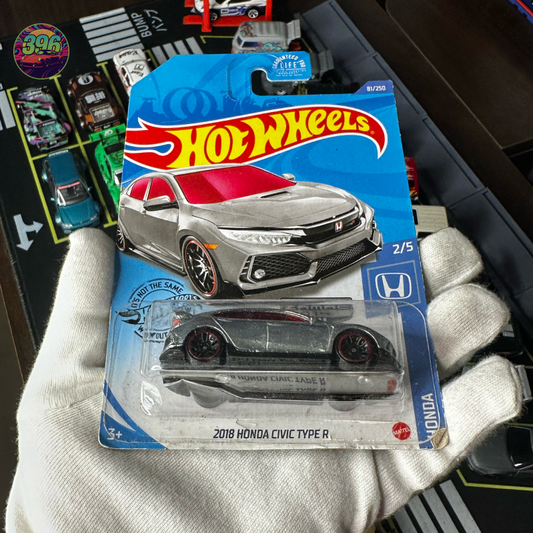 .  🔥 Hot Wheels Mainline: [ZAMAC] 2018 Honda Civic Type R - 1/64 Diecast Car
