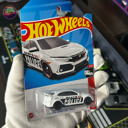 🔥 Hot Wheels Mainline: Honda Civic Type R [Police Livery] - 1/64 Diecast Car