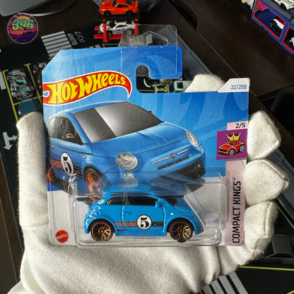 🔥 Hot Wheels Mainline: Fiat 500e [Blue] - 1/64 Diecast Car