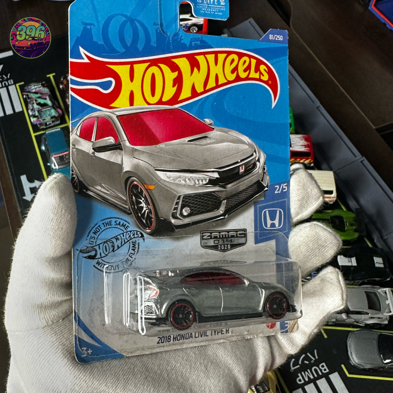 .  🔥 Hot Wheels Mainline: [ZAMAC] 2018 Honda Civic Type R - 1/64 Diecast Car