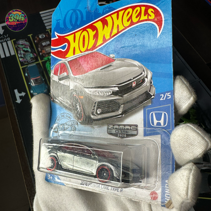 .  🔥 Hot Wheels Mainline: [ZAMAC] 2018 Honda Civic Type R - 1/64 Diecast Car
