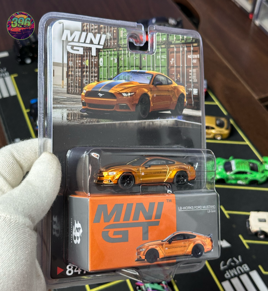Mini GT LB Works Ford Mustang | LB Gold Finish - Blister Pack