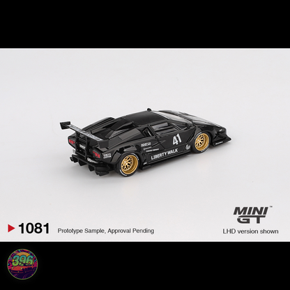 BLISTER] Lamborghini LBWK Countach in Black with Gold Accents - 1