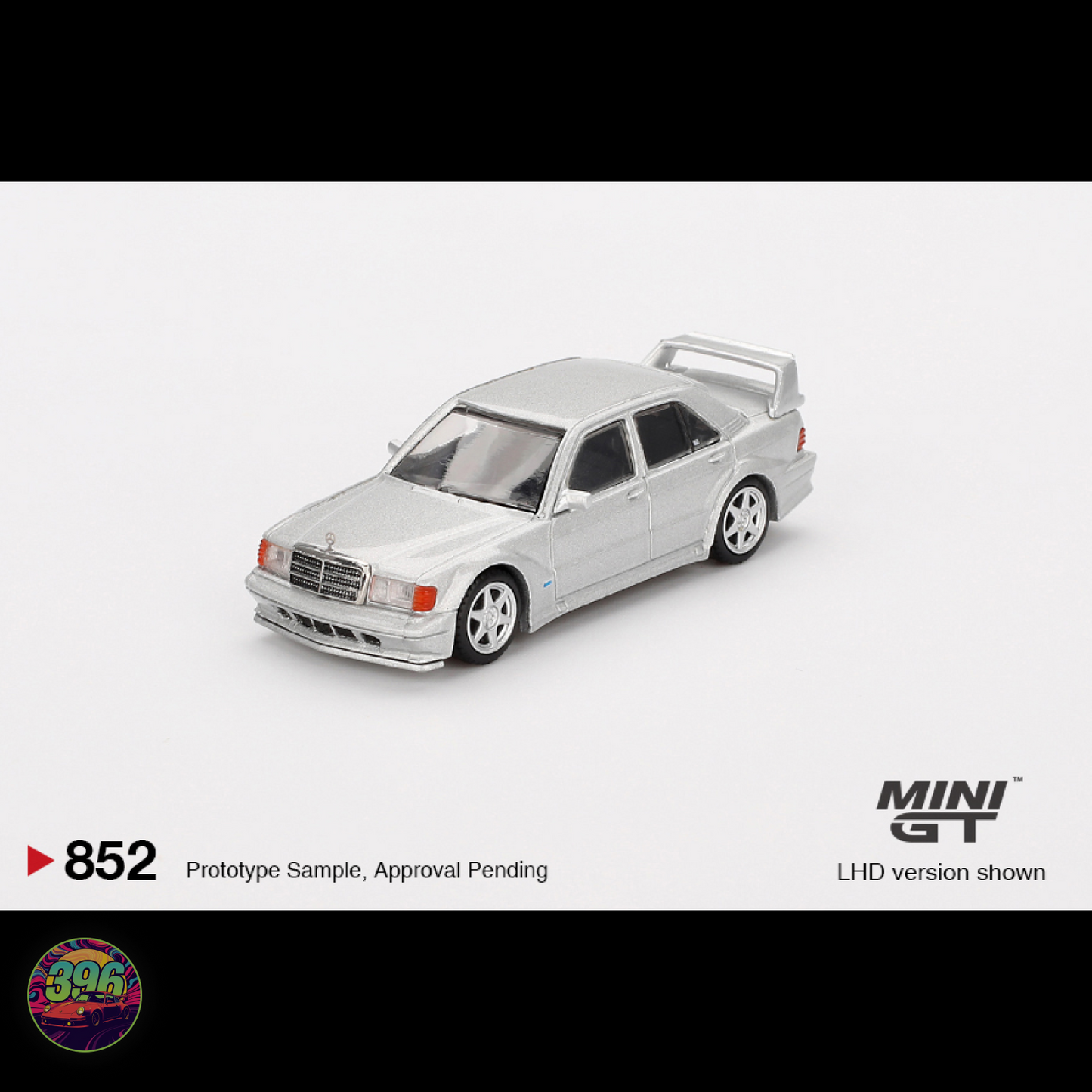 [BLISTER] Mercedes-Benz 190E 2.5-16 Evolution II in Astral Silver – 1:64 Diecast Model